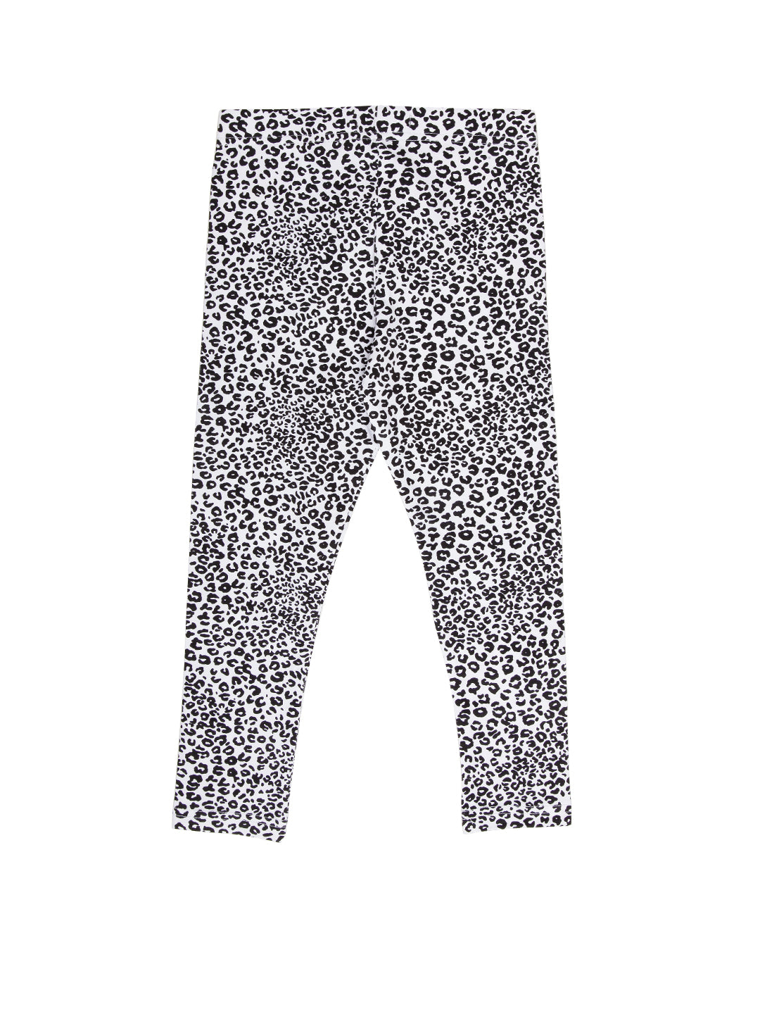 Kids - Girls Printed Leggings Black - De Moza (1943331897407)