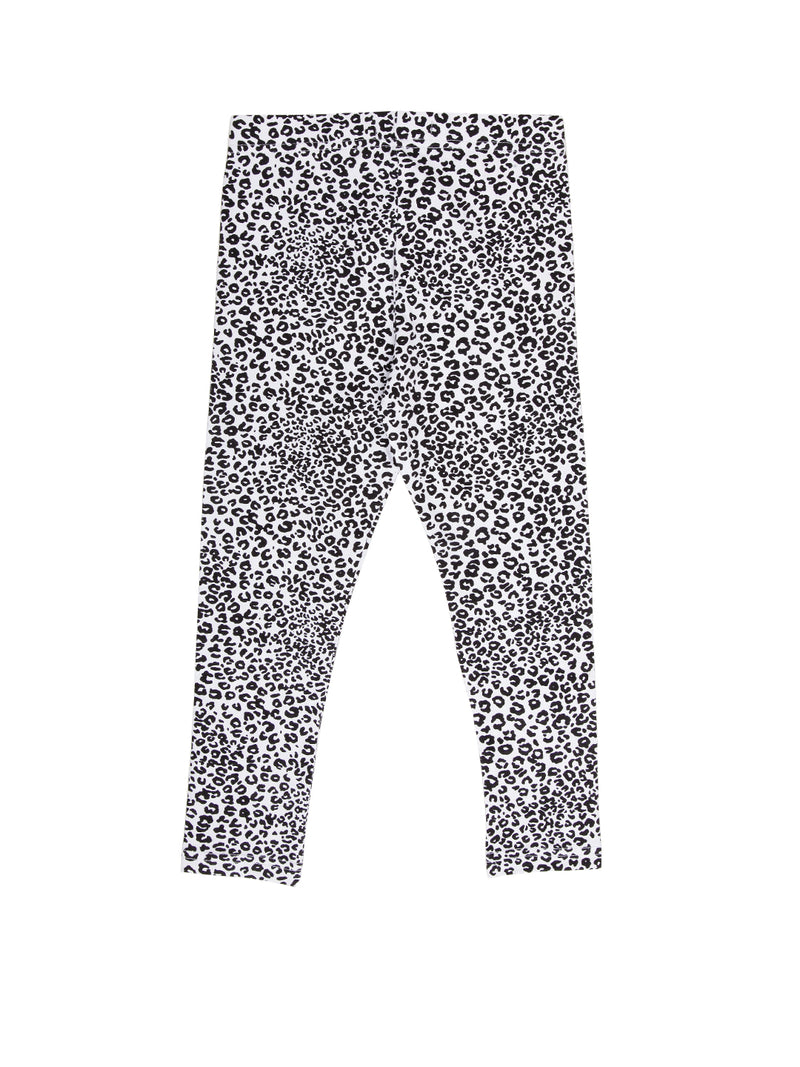 Kids - Girls Printed Leggings Black - De Moza (1943331897407)
