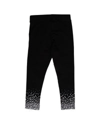 Kids - Girls Printed Leggings Black - De Moza (1943342088255)