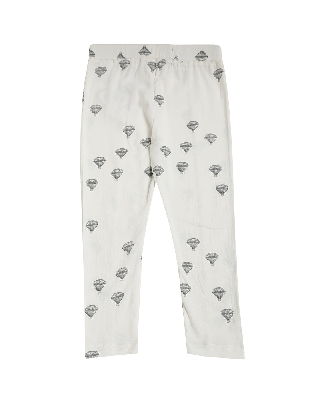 De Moza Kids - Girls Printed Ankle Length Leggings Cotton Ecru - De Moza (4464289349695)