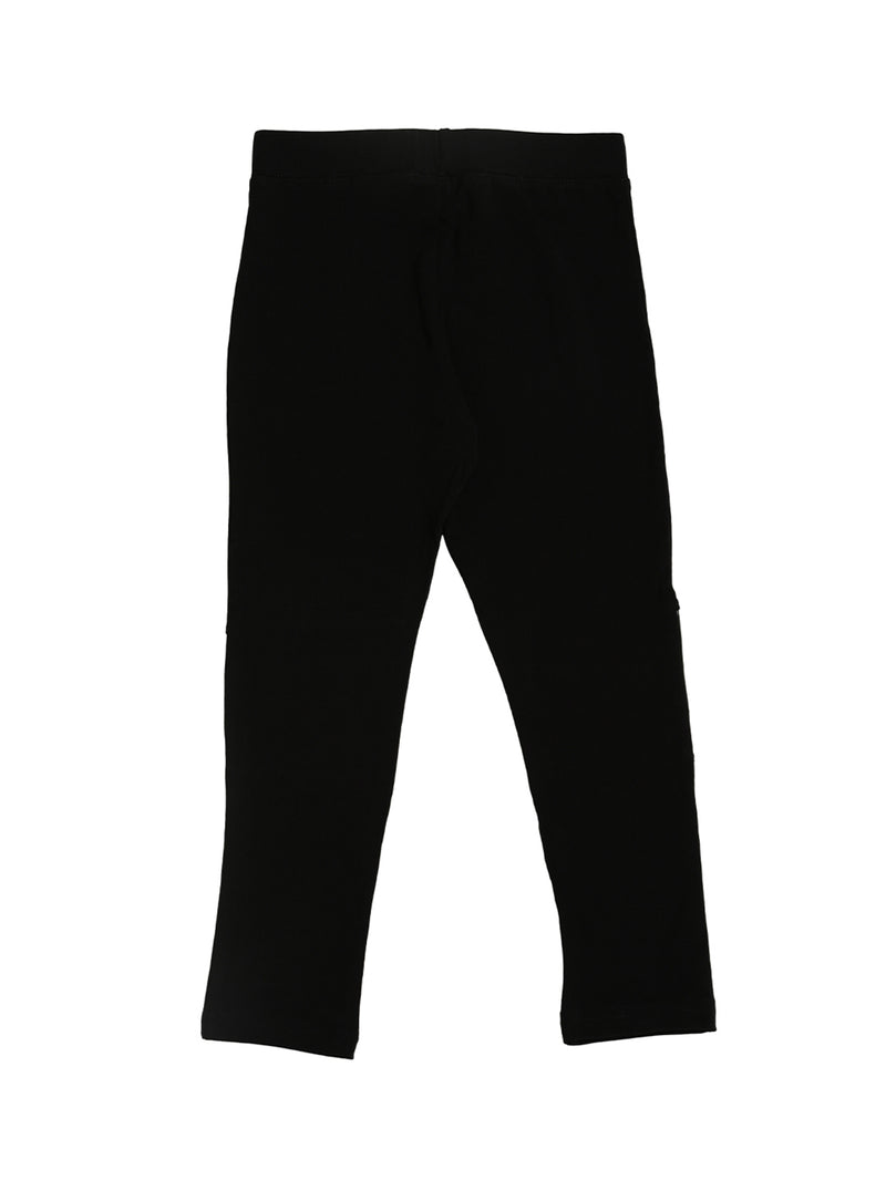 De Moza Kids - Girls Ankle Length Leggings Black - De Moza (4465230970943)