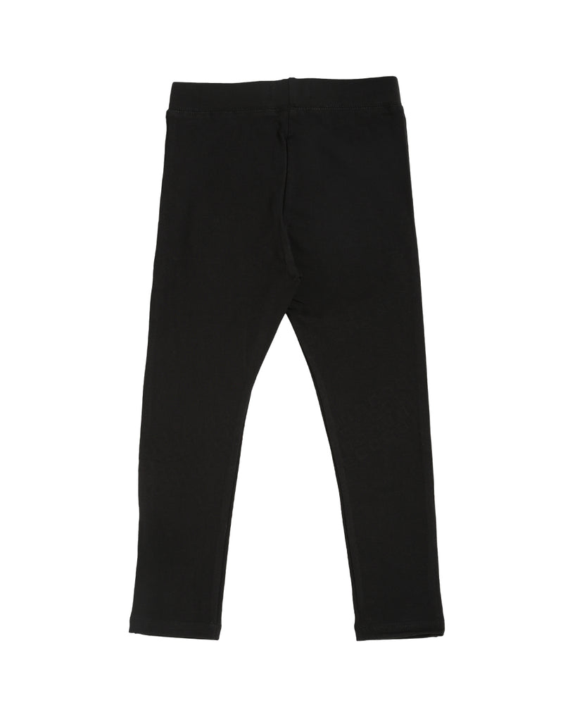 De Moza Kids - Girls Ankle Length Leggings Stud Cotton Black - De Moza (4465230938175)