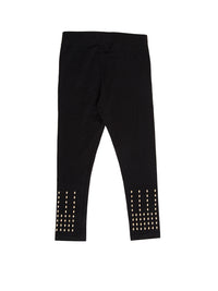 Kids - Girls Stud Leggings Black - De Moza (1943355326527)