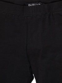 Kids - Girls Stud Leggings Black - De Moza (1943355326527)