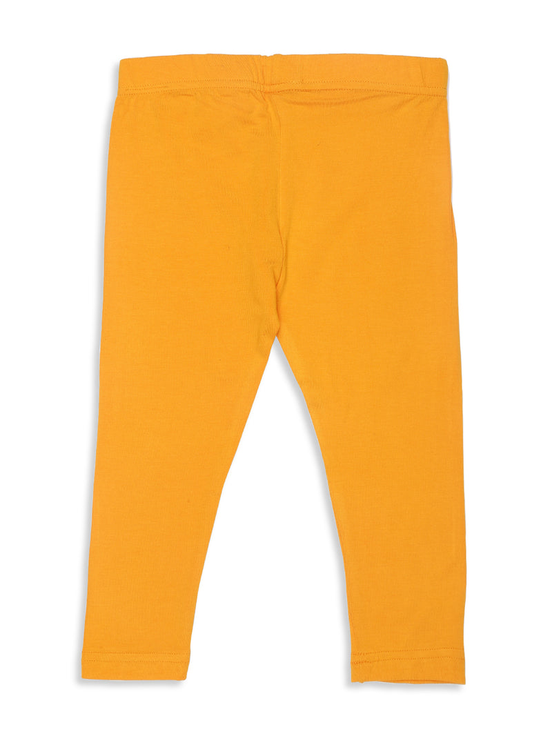 Kids - Girls Ankle Leggings Dark Yellow
