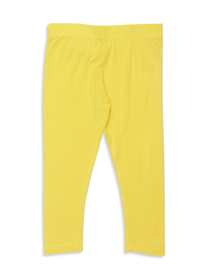 Kids - Girls Ankle Leggings Golden Yellow