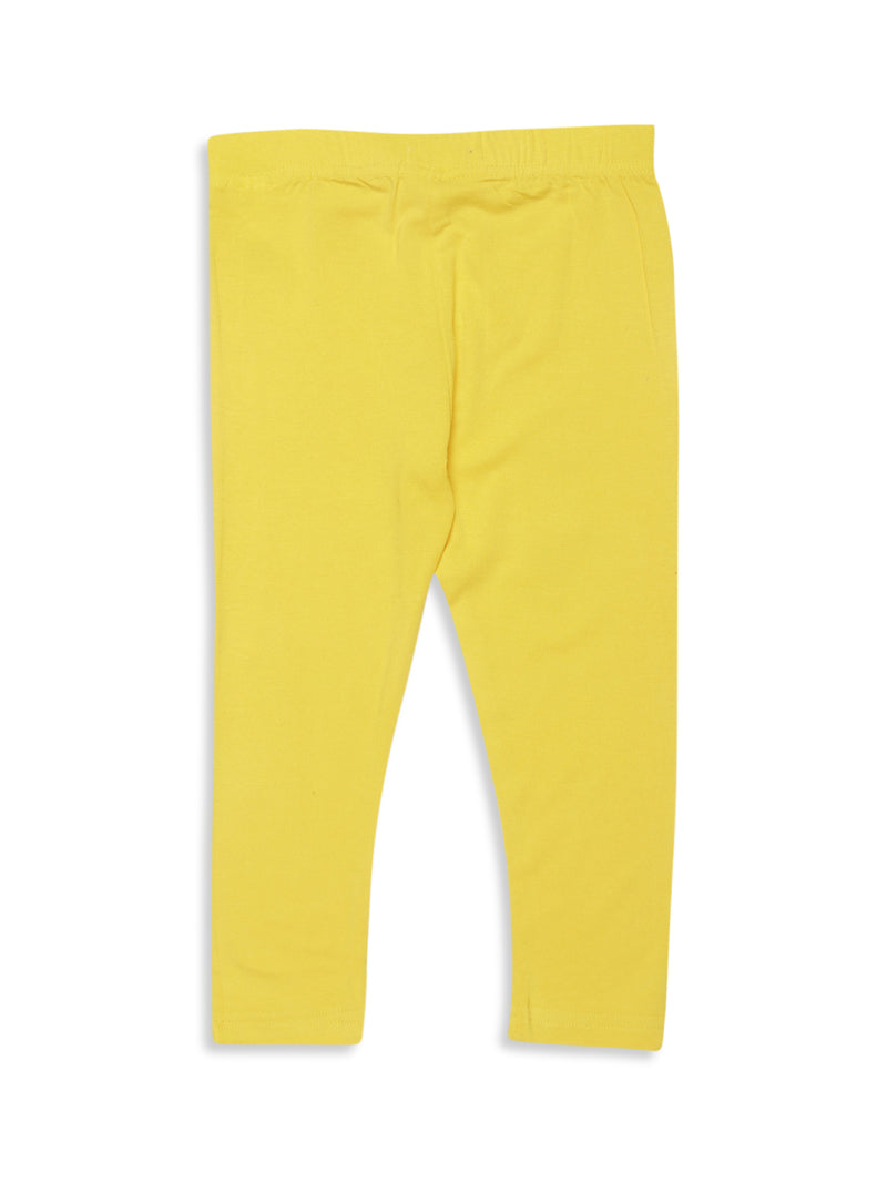 Kids - Girls Ankle Leggings Golden Yellow