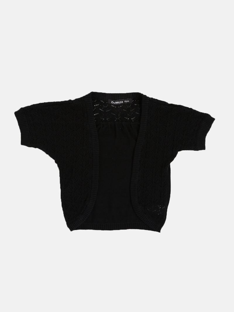 Kids - Girls Shrug Black