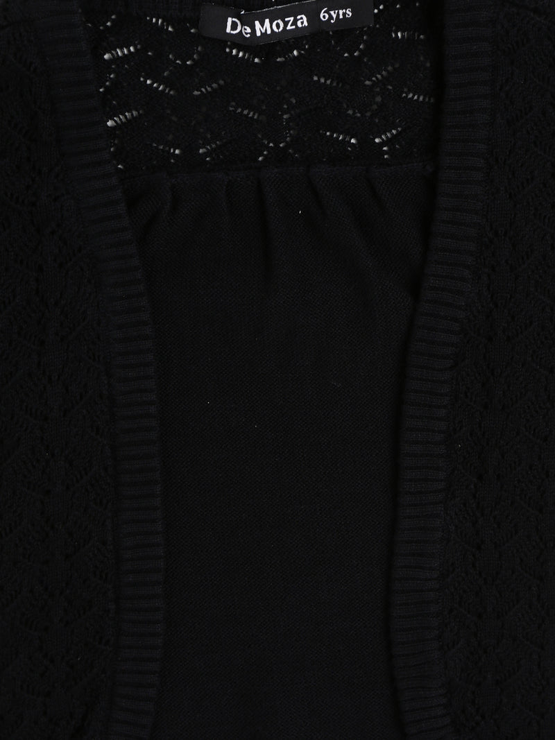 Kids - Girls Shrug Black