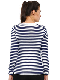De Moza Women's Full Sleeve Tops Printed Cotton Offwhite - De Moza (4465227268159)