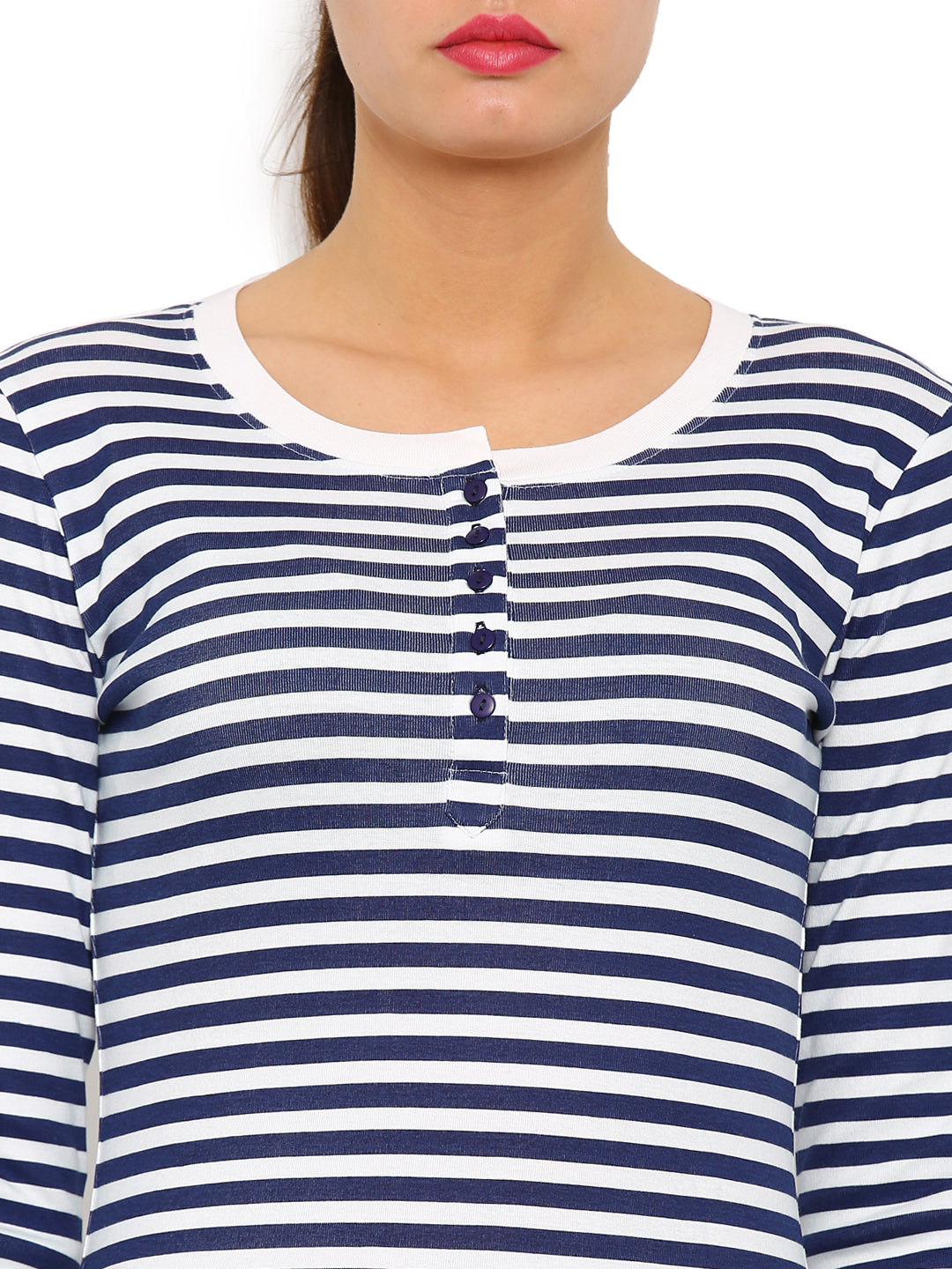 De Moza Women's Full Sleeve Tops Printed Cotton Offwhite - De Moza (4465227268159)