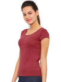 De Moza- Ladies Maroon Melange Top - De Moza (8200344707)
