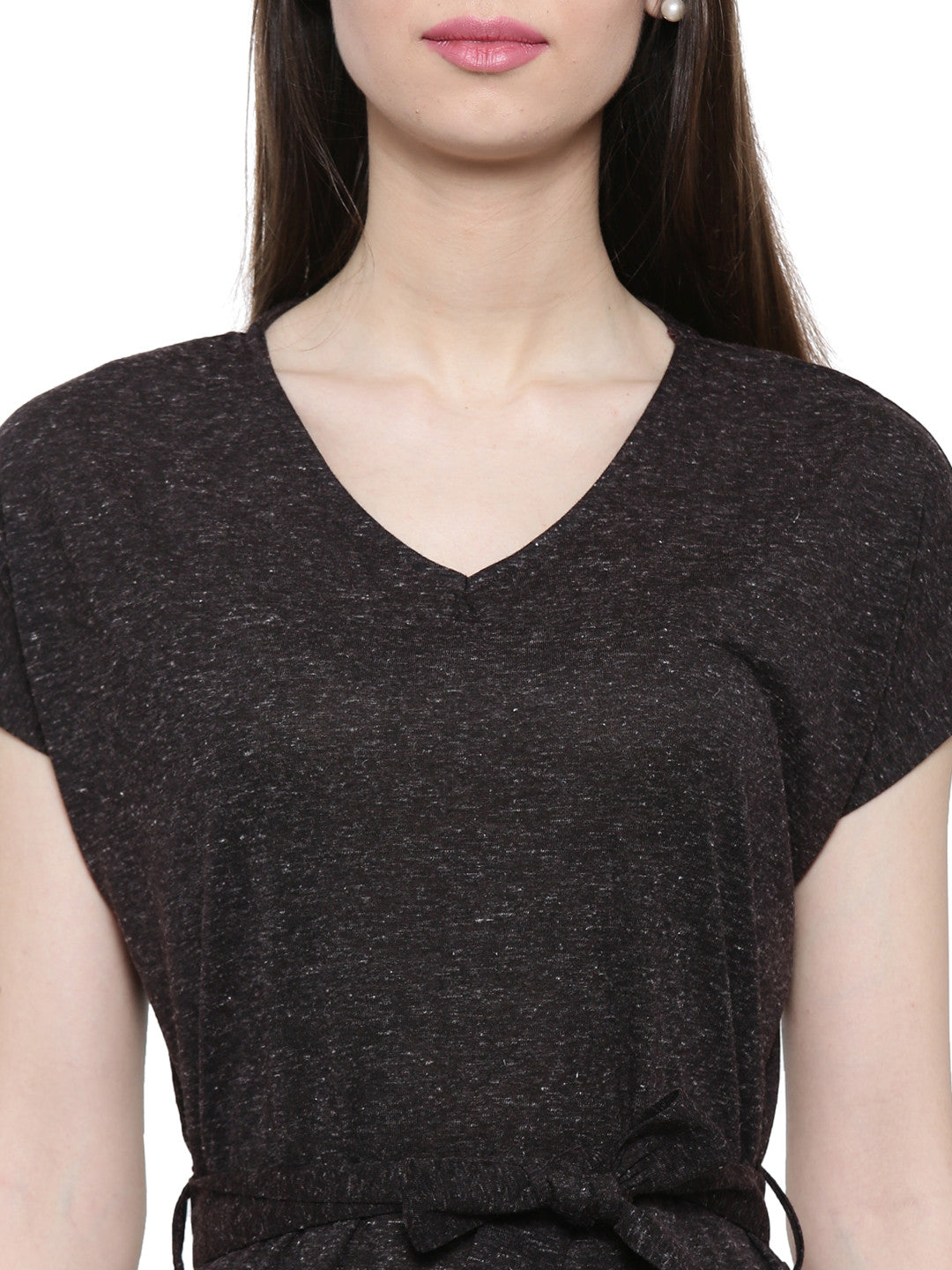 De Moza- Ladies Half Sleeve Black Top - De Moza (11189430222)