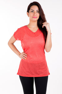 De Moza- Ladies Red Solid Top - De Moza (8200346243)