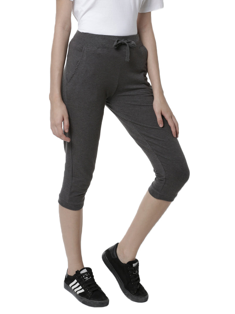 De Moza Women's Yoga Pant Anthra Melange