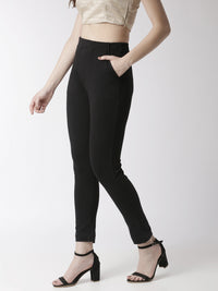 De Moza Women's Cigarette Pant Black
