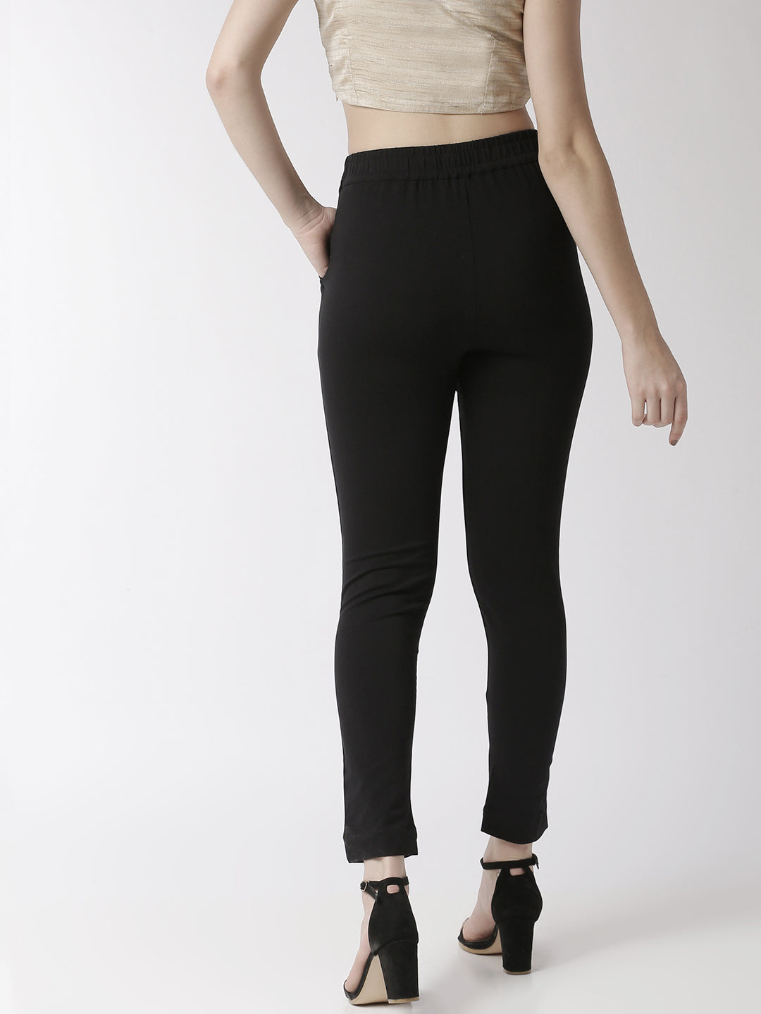De Moza Women's Cigarette Pant Black