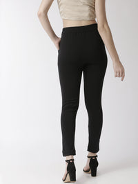 De Moza Women's Cigarette Pant Black