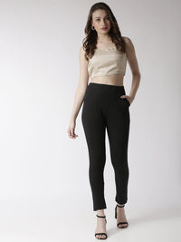 De Moza Women's Cigarette Pant Black
