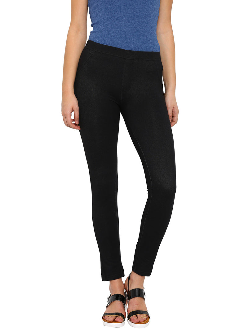 De Moza Women's Jeggings Black