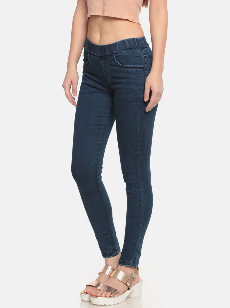 De Moza Women's Jeggings Blue