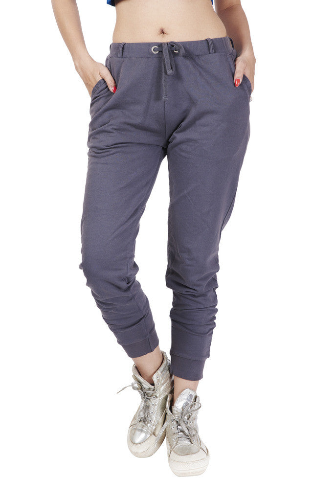De Moza- Ladies Solid Dark Grey Jogger - De Moza (9009781571)