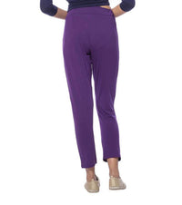 De Moza-Ladies Pleated Pant Dark Purple - De Moza (7713601219)