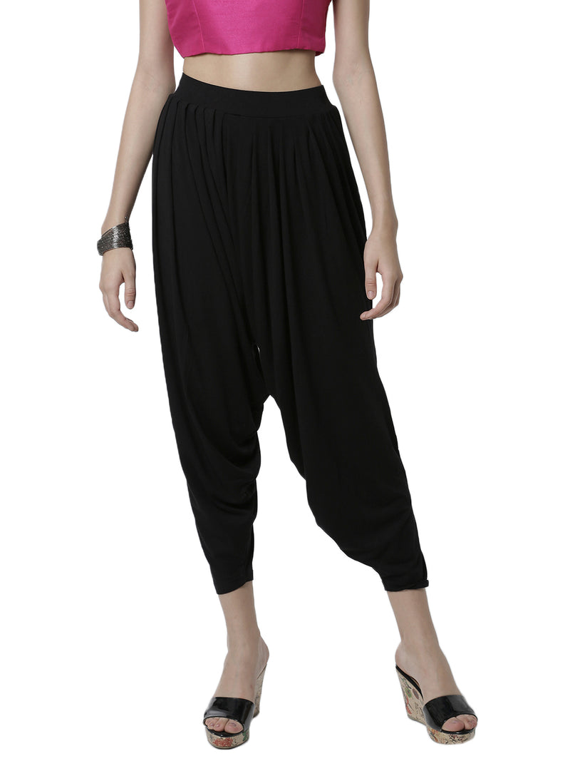 De Moza Women's Patiala Pant Black