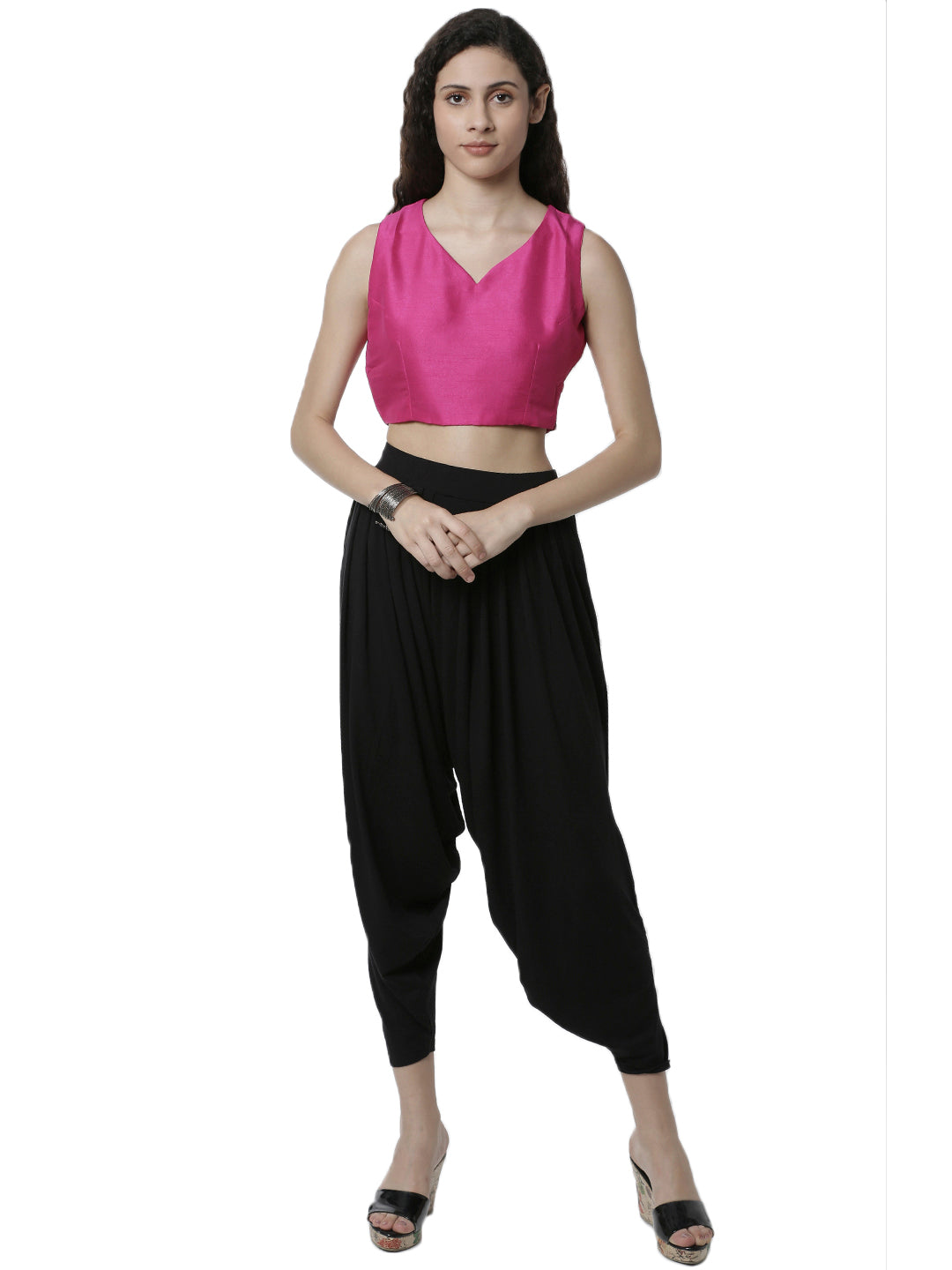 De Moza Women's Patiala Pant Black