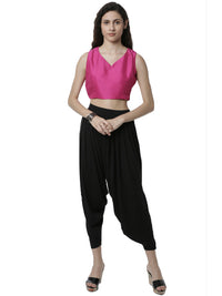 De Moza Women's Patiala Pant Black