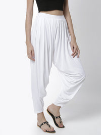 De Moza Women's Patiala Pant White