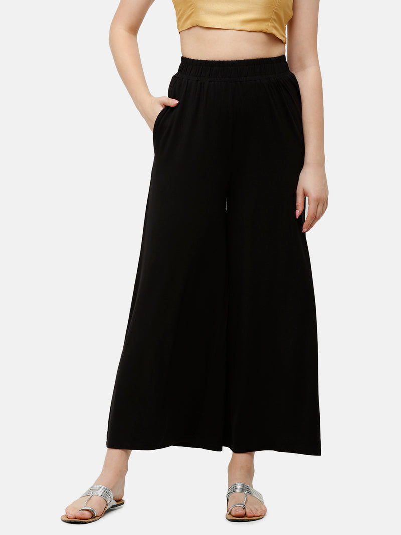 De Moza Ladies Palazzo Black