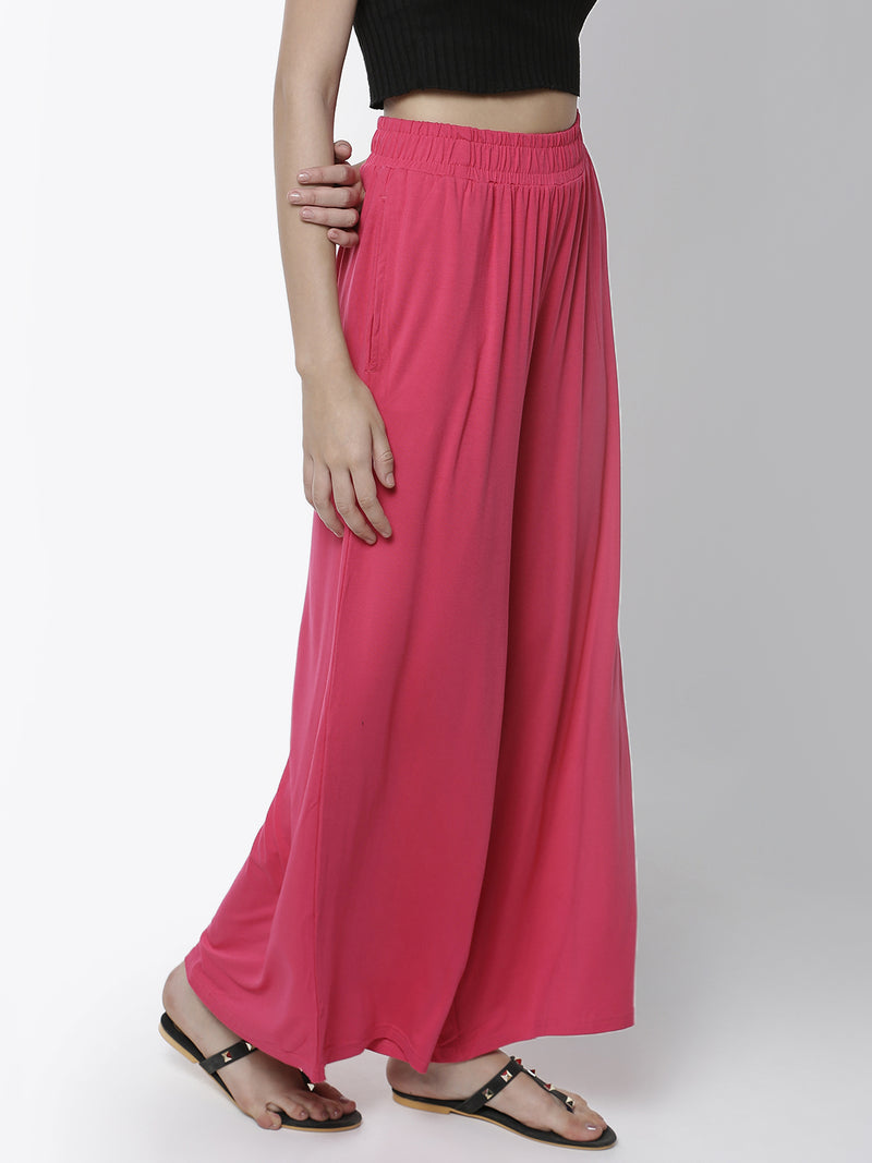 De Moza Ladies Palazzo Fuchsia