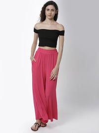 De Moza Ladies Palazzo Fuchsia