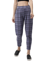 De Moza Ladies Printed Straight Pant Blue - De Moza (1971225690175)