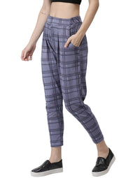 De Moza Ladies Printed Straight Pant Blue - De Moza (1971225690175)
