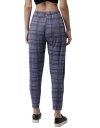 De Moza Ladies Printed Straight Pant Blue - De Moza (1971225690175)