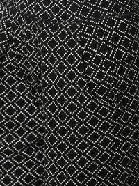 De Moza Women's Straight Pant Knit Bottom All Over Print Cotton Black - De Moza (4461736919103)
