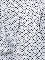 De Moza Women's Straight Pant Knit Bottom All Over Print Cotton White - De Moza (4461736984639)