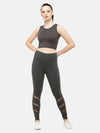 De Moza Ladies Crop Top Anthra Melange