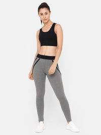 De Moza Women Razor Back Crop Top Solid Cotton Black - De Moza (4712828764223)