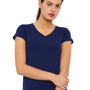 De Moza Women's Half Sleeve Top Navy Blue