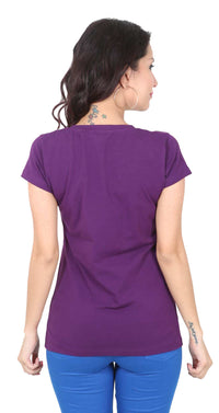 De Moza- Ladies Half Sleeve Purple Top - De Moza (8682288899)