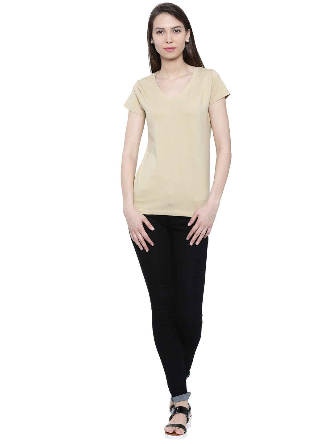 De Moza Women's Half Sleeve Top Skin
