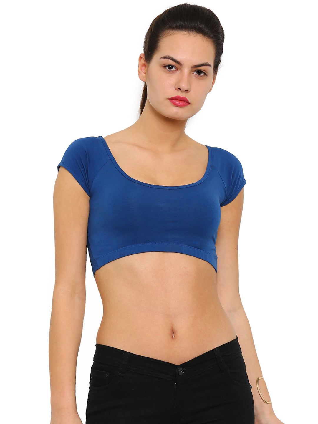 De Moza- Ladies Crop Top Deep Blue - De Moza (9921002830)