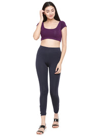 De Moza- Ladies Deep Blue Crop Top - De Moza (1597516283967)