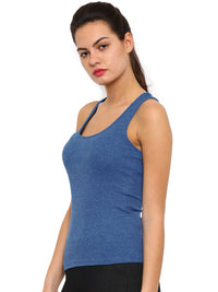 De Moza Women's Razor Back Top - Navy Blue - De Moza (7713406019)