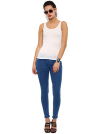 Pack of 2 De Moza Ladies Razor Back Top Offwhite
