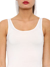 Pack of 2 De Moza Ladies Razor Back Top Offwhite