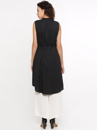 De Moza- Ladies Black 3/4th Sleeve Kurti - De Moza (96329629710)